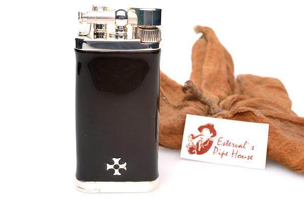 Sillems 1186S Pipe Lighter Old Boy Enamel black Sillems 1186S Pipe Lighter Old Boy Enamel black
